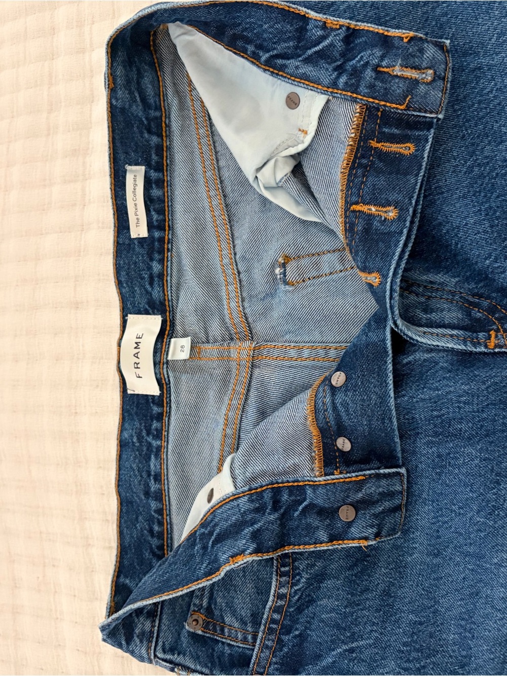 Frame Denim Women’s Dark Blue Straight Jeans